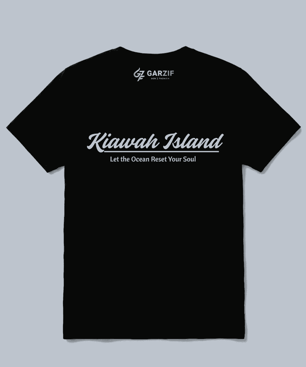 Kiawah Island Coastal Black T-Shirt AIR Series